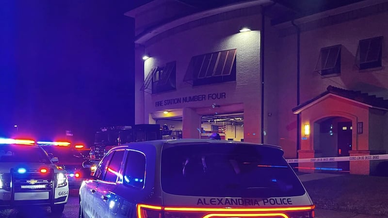 Authorities are investigating after a man was hit and killed by a fire truck in Alexandria.