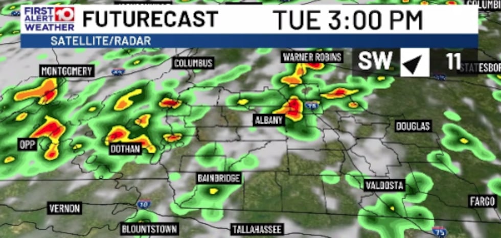 Numerous Heavy Thunderstorms through the Afternoon