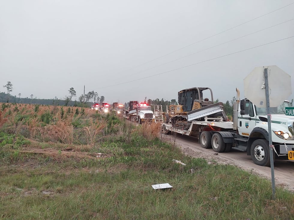 "The fire continues to burn in the bays and swamps, increasing the difficulty of suppressing...