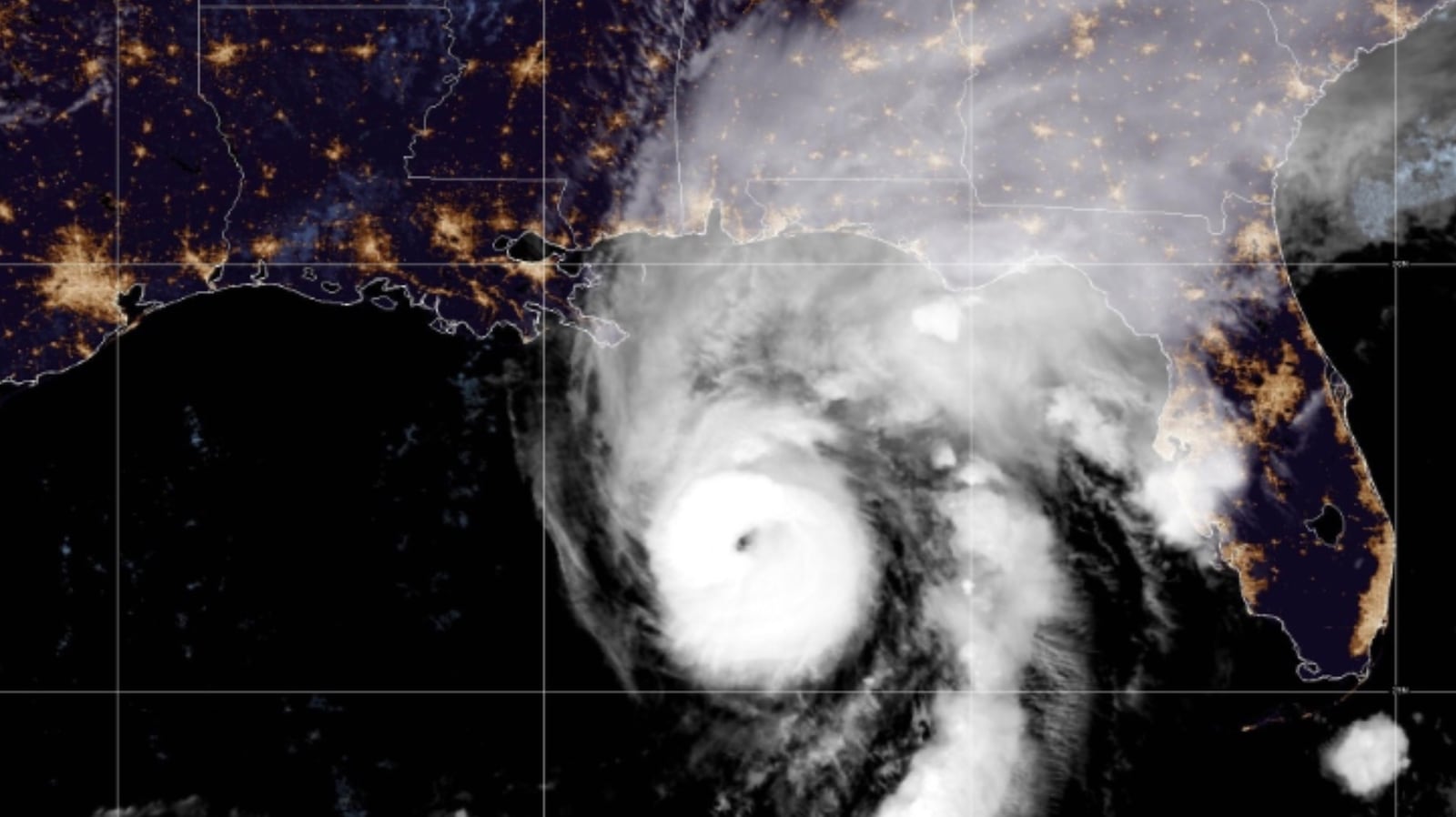 This satellite image from the National Oceanic and Atmospheric Administration shows Hurricane...