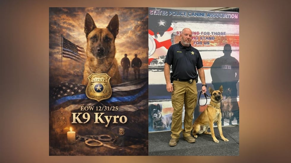 The Sheriff’s Office shared news of Kyro’s passing on its official Facebook page, as the...