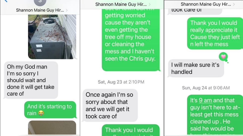 Text messages show Maine’s promises