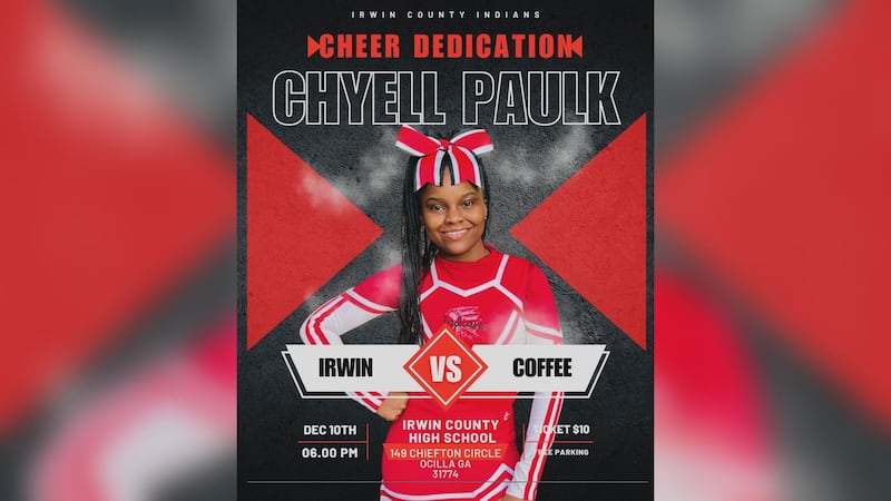Irwin County High School is set to honor Chyell Paulk, a cheerleader who was killed during a...