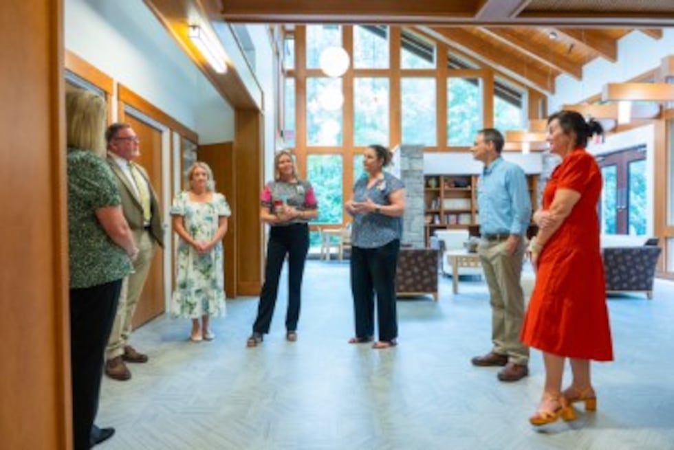 The foundation’s donation totaling $100,000 was split evenly between the two hospice...