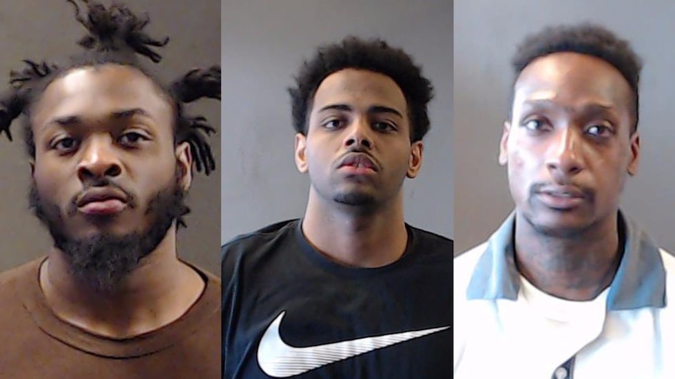 From left to right: Stevenson Charles, Naod Yohannes and Yusuf Minor.