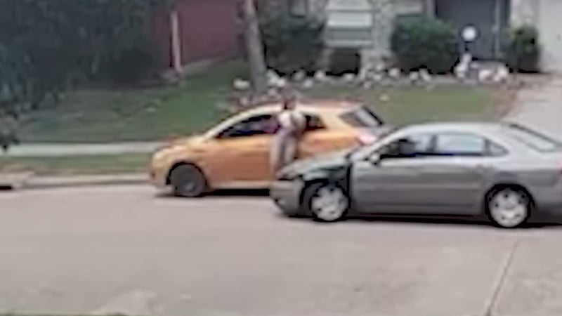 A Door Dash driver in Houston is being credited with commitment to her job after she was hit...