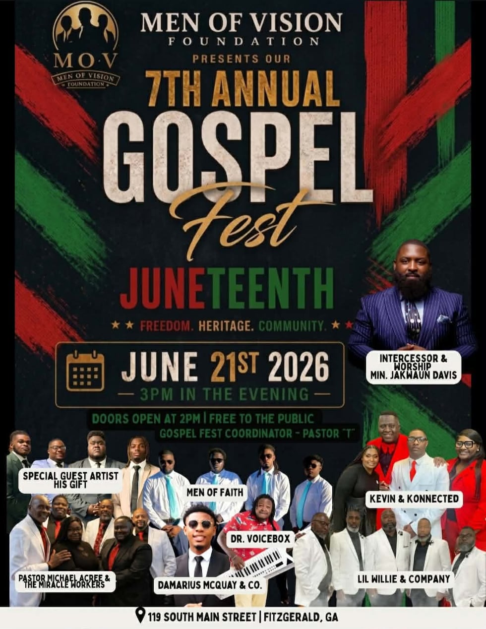 Men of Vision Gospel Fest, Ben Hill County