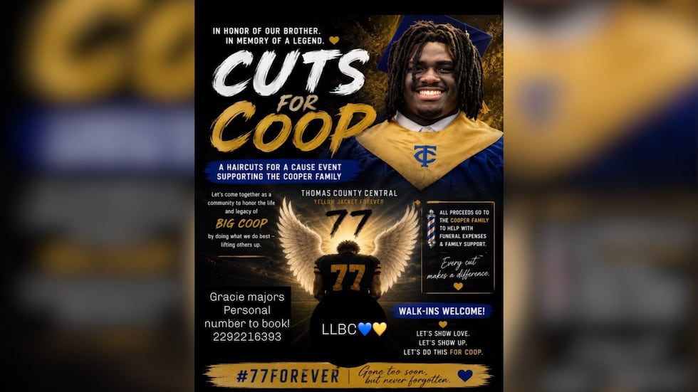 Stylist hosts fundraiser for Thomas County Central graduate killed in car crash