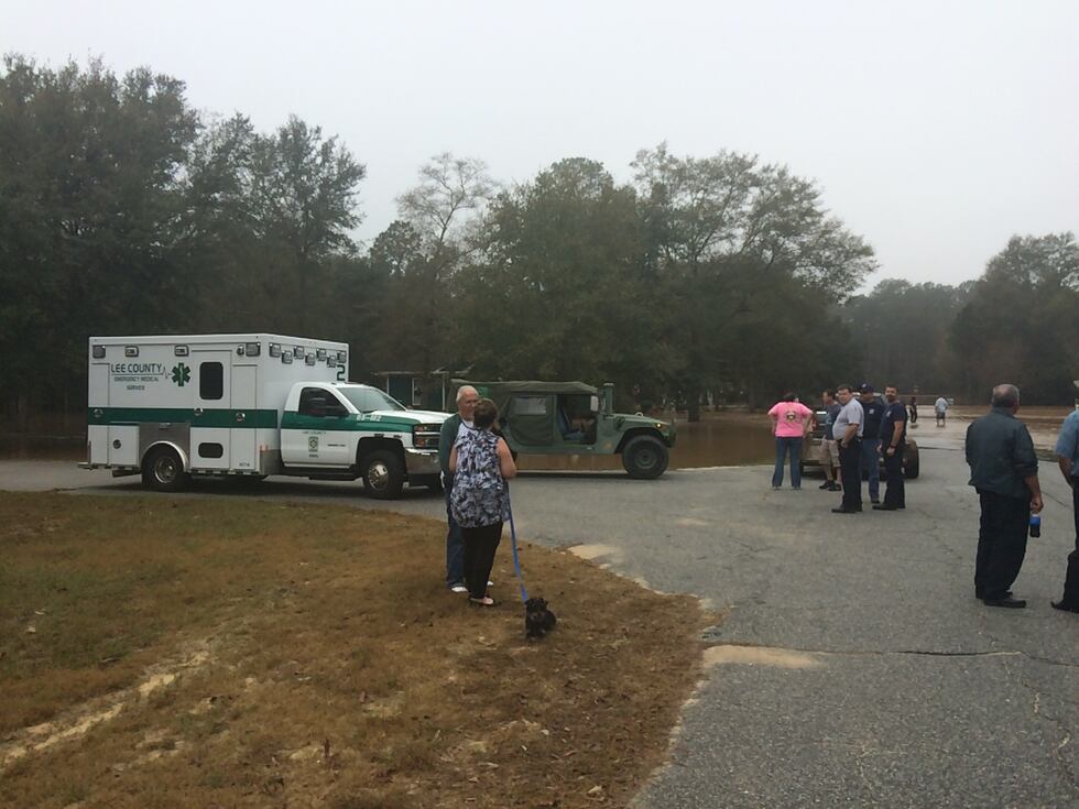 EMA officials are working to rescue families.