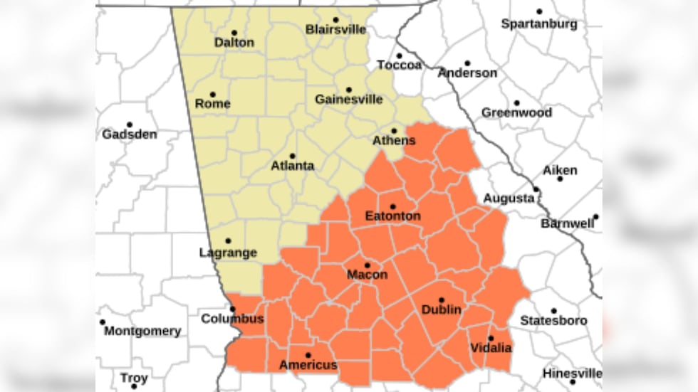 Heat advisory in effect for some South Georgia counties