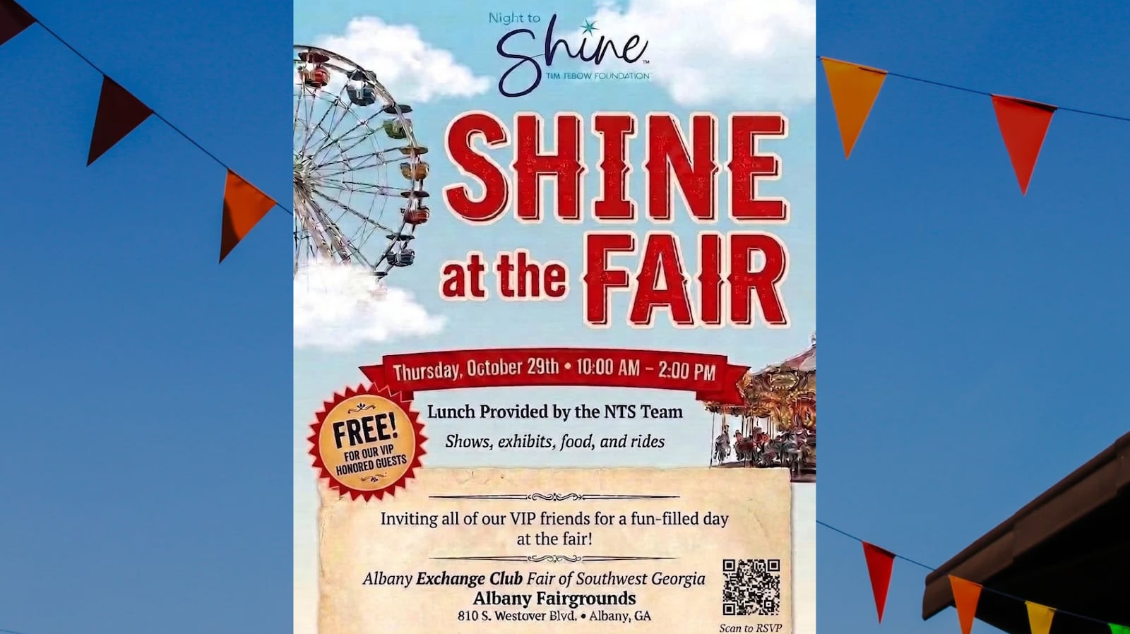 Night to Shine Byne is hosting VIP guests for a free, fun-filled day with shows, exhibits,...