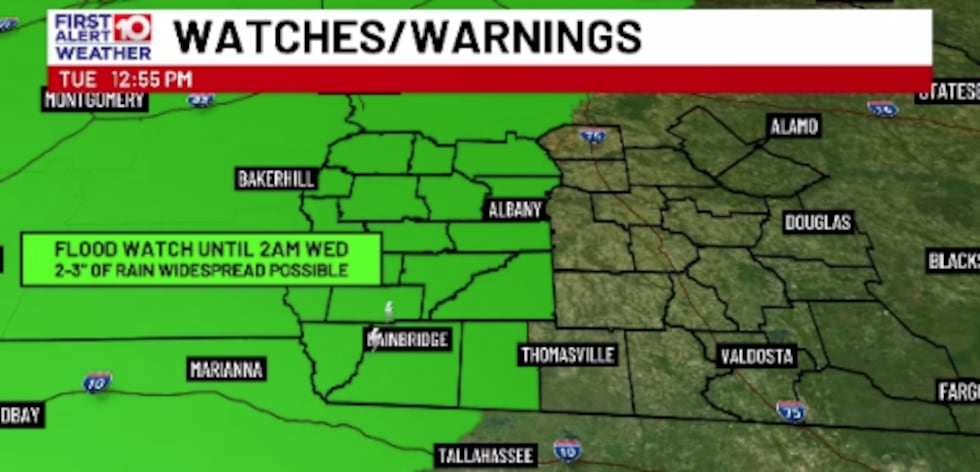 Flood Watch until 2am Wednesday