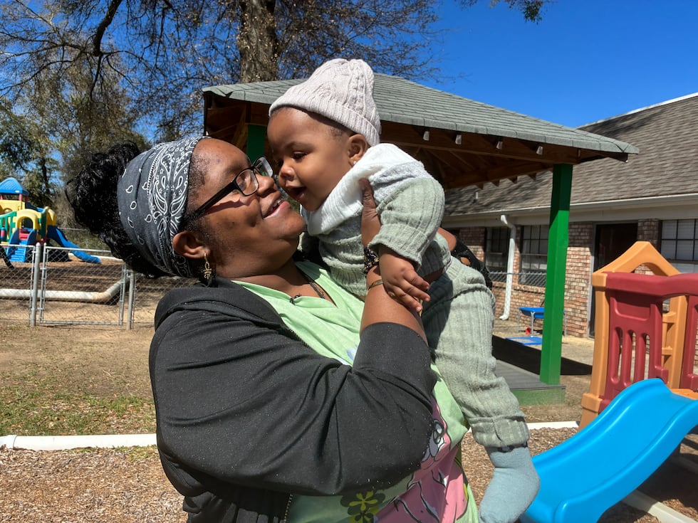 Keyng and his mother