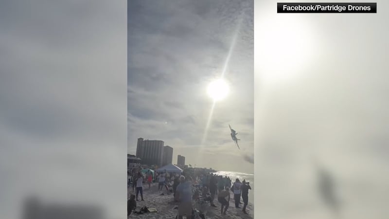 The flyover happened Wednesday morning in Pensacola, Florida, during the “Breakfast with the...