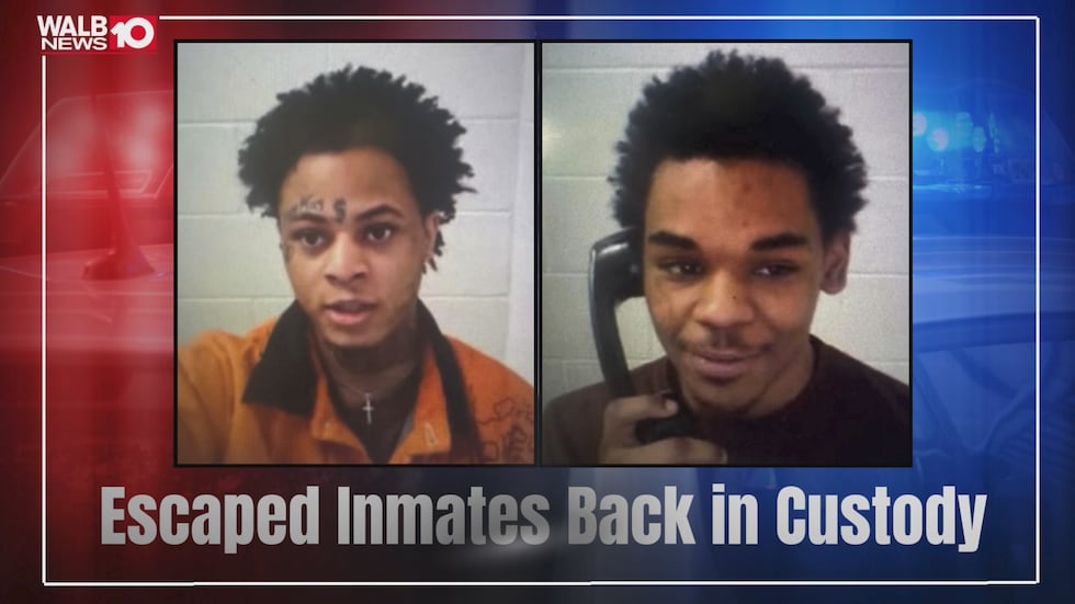 The two men were taken back in to custody without incident.