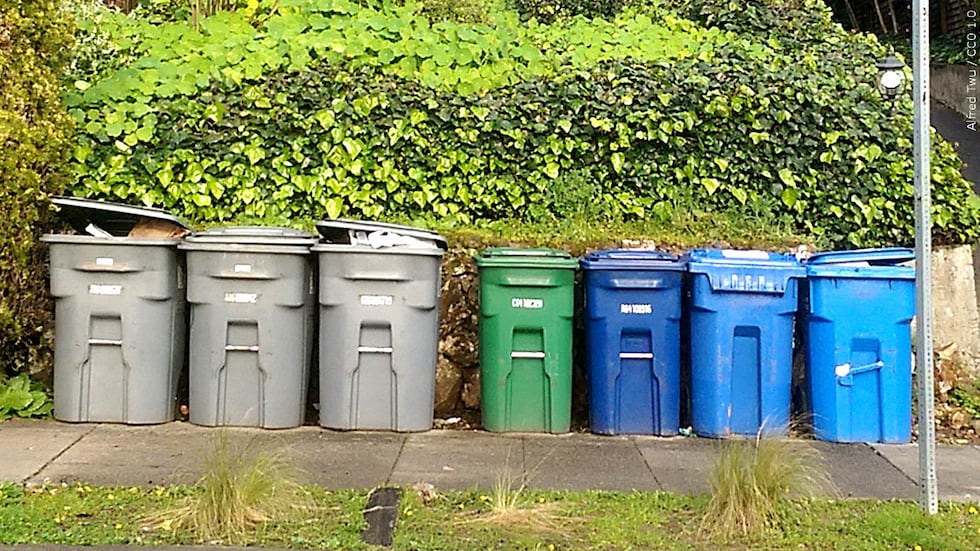 Trash bins