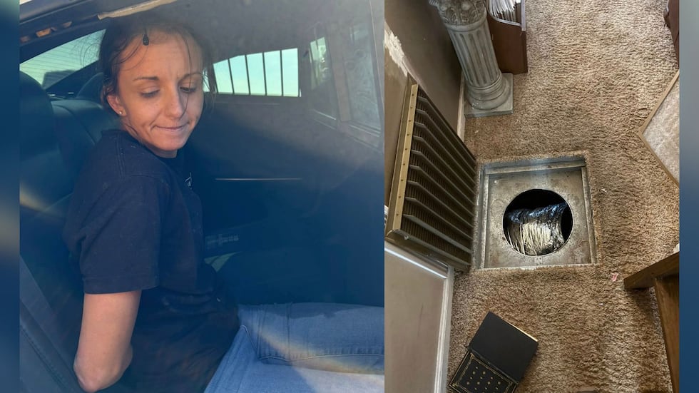Grady County fugitive arrested after being found inside a floor vent