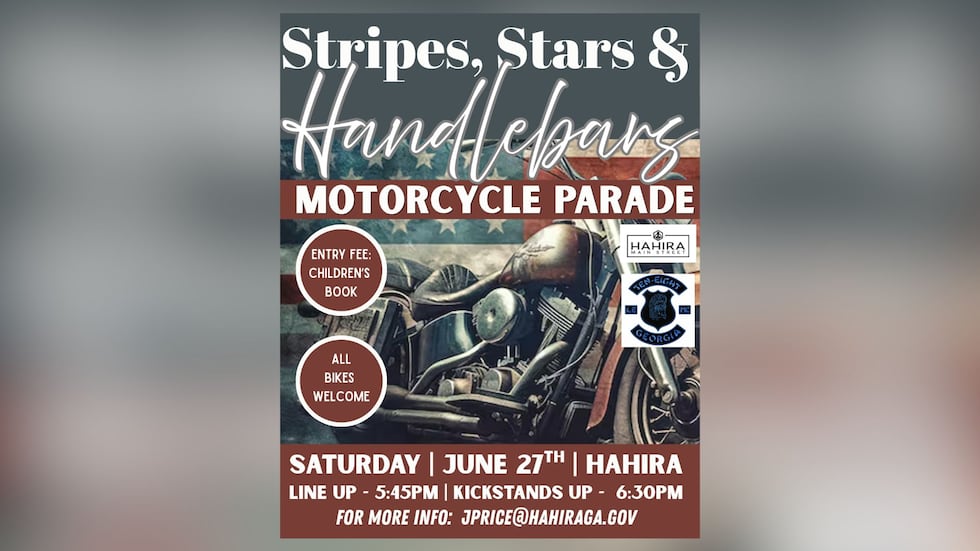 The parade is set for Saturday, June 27, in Hahira, with lineup beginning at 5:45 p.m. and...