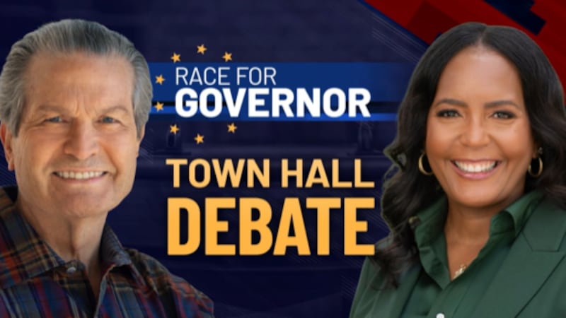 Republican Rick Jackson and Democrat Keisha Lance Bottoms will participate in a modified town...