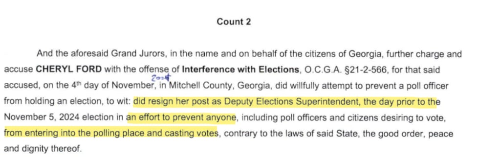 Election officials indicted on Election Interference