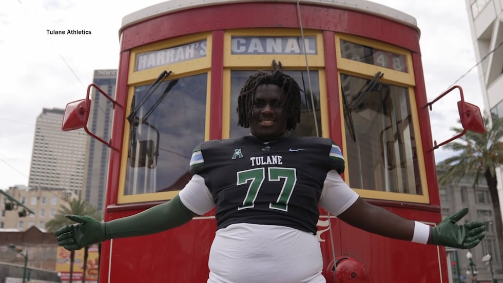 A photo of Deontavis Cooper in a Tulane jersey, provided by Tulane Athletics. He signed with...