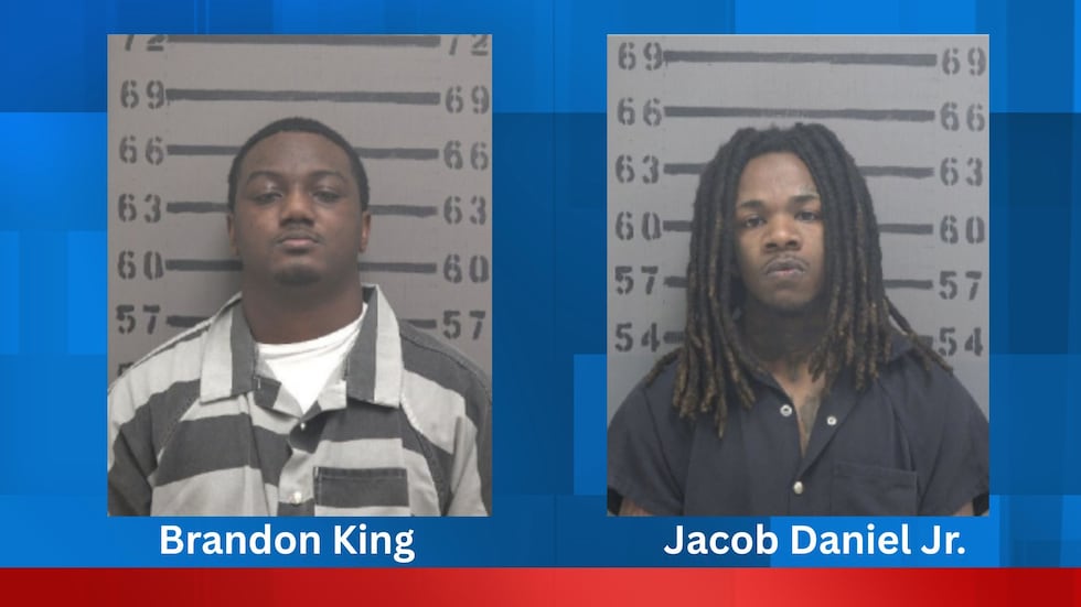 Brandon King, 24, and Jacob Daniel Jr., 25, were arrested and charged with two counts of...