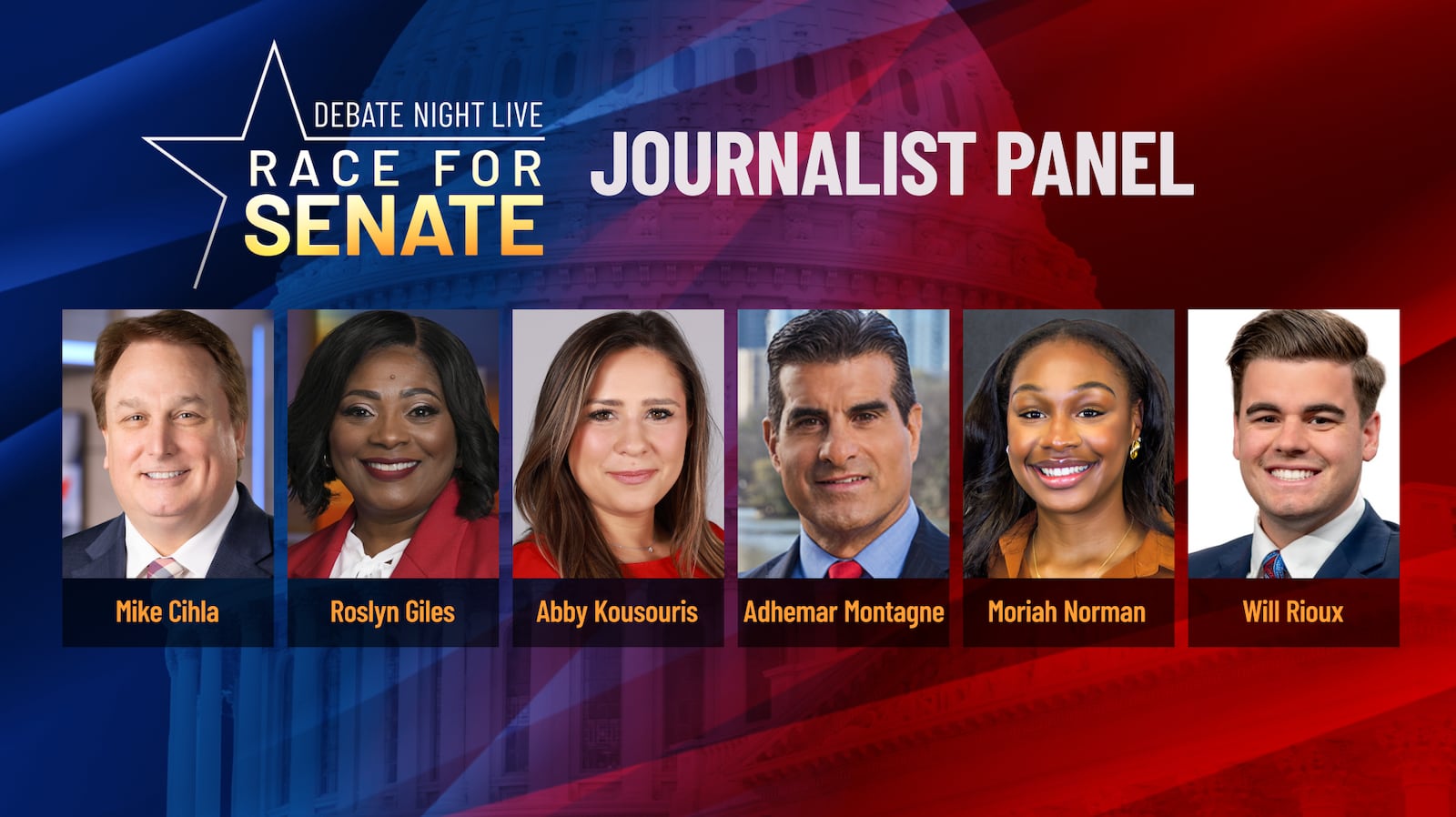 These Gray Media journalists will serve on the panel during the live televised debate between...