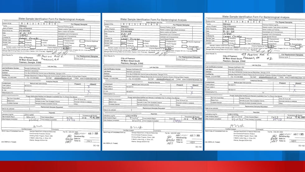 Atkinson County Water Results