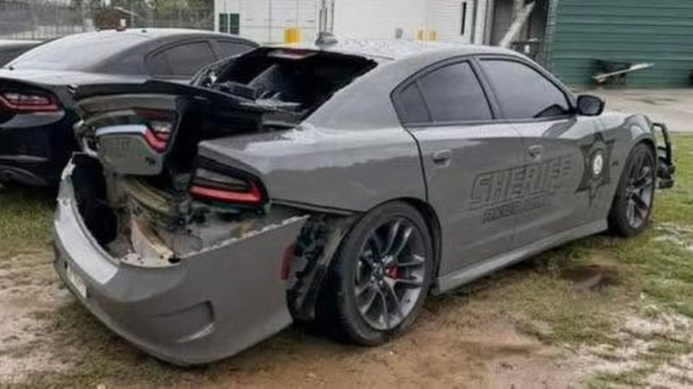 Officials said Deputy Jerry Taft was not inside his patrol vehicle at the time of the crash...