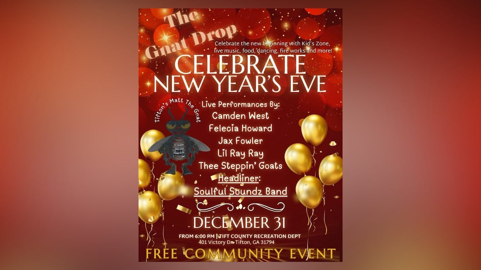The Gnat Drop is expected to draw families, friends, and visitors as Tifton once again becomes...