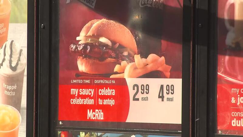 McDonald's is bringing back the McRib for a limited time.