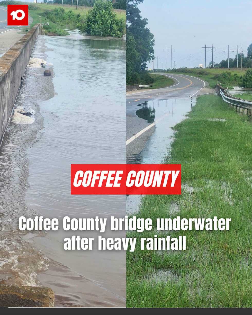 17 Mile River Bridge underwater after heavy rainfall, no timeline for reopening