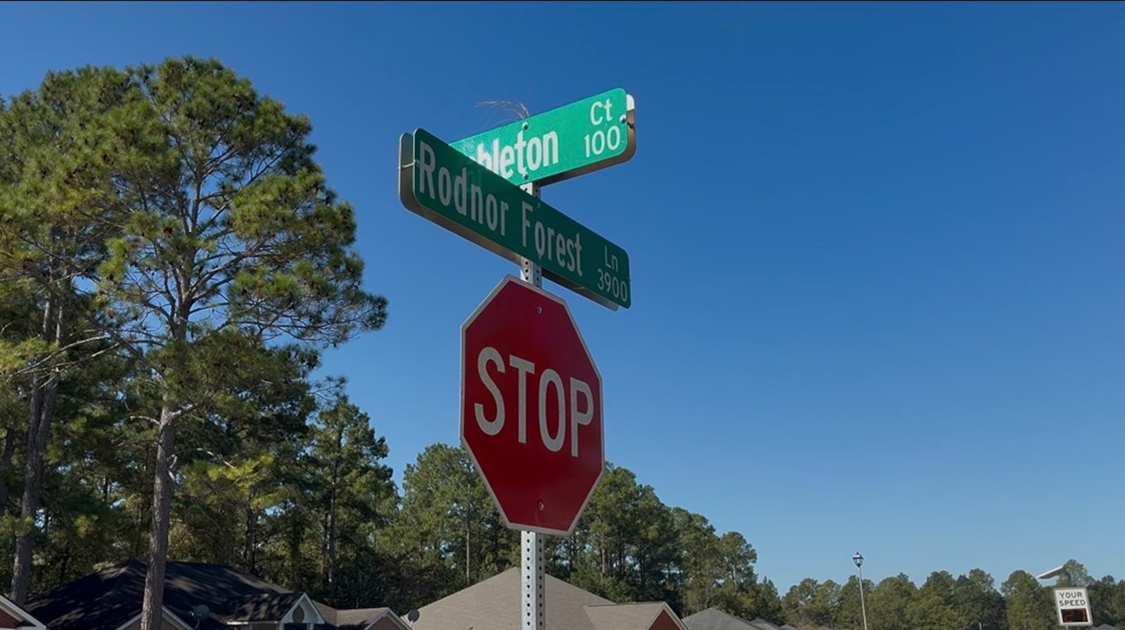 A home on Rodnor Forest Lane in Albany was shot up Sunday, Sept. 27, 2026, resulting in a...