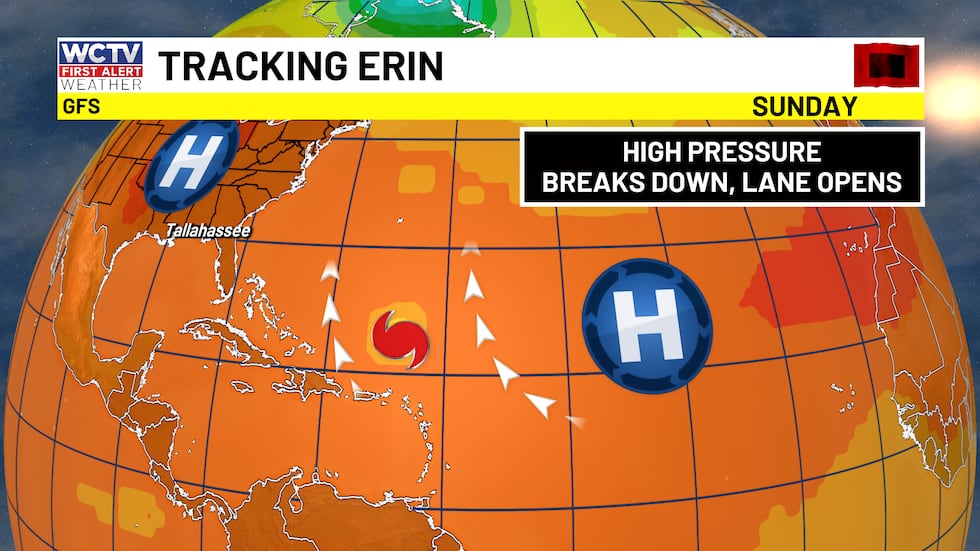 The steering pattern for Erin is going to be highly dependent on high pressure and a cold...