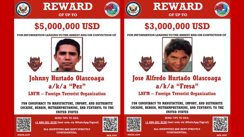 Reward offered for information leading to the arrest or conviction of two brothers linked to...