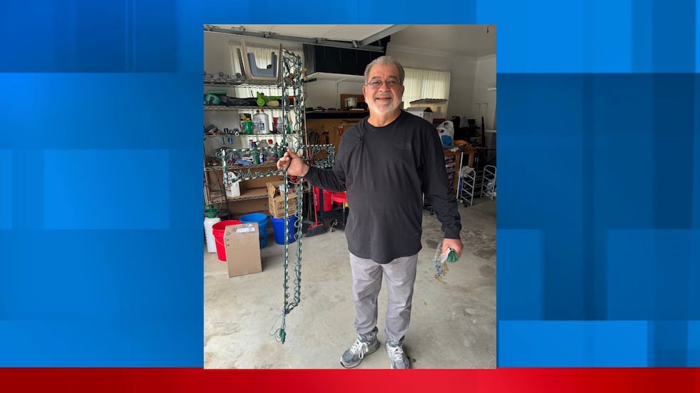 One home stands out because of the meaning shining through every light.