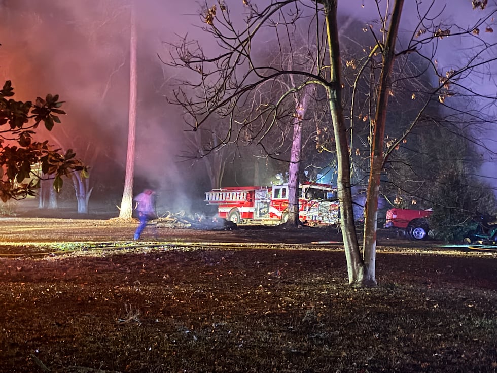 Authorities confirmed that everything inside the residence was destroyed.