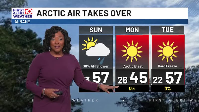 Coldest air of the season