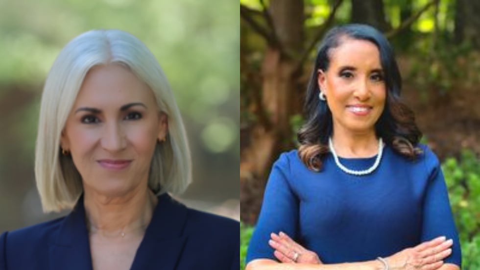 Dana Barrett, left, and Penny Brown Reynolds, right, will face off for the Democratic...