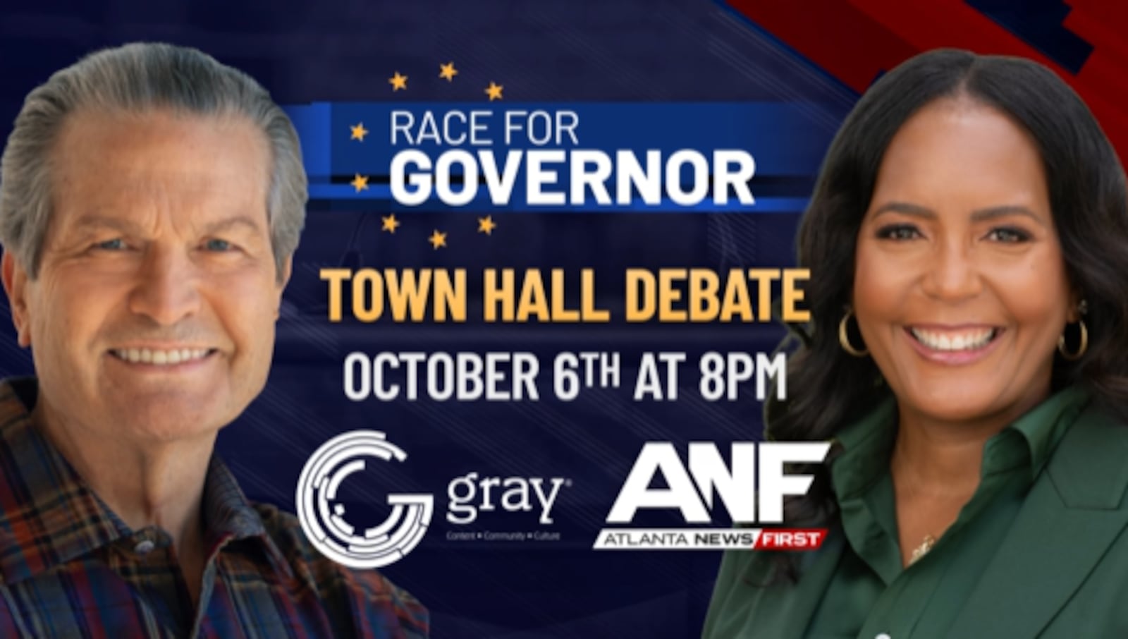 Republican Rick Jackson and Democrat Keisha Lance Bottoms will debate on Atlanta News First on...