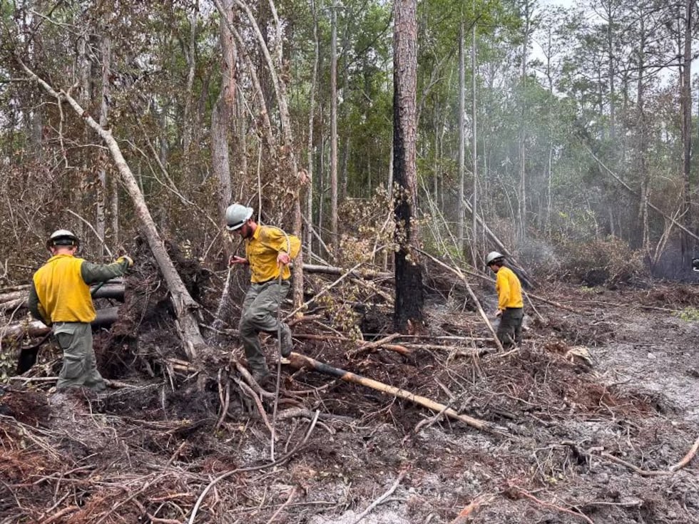 Fire is 44% contained as crews work to hold strategic boundaries