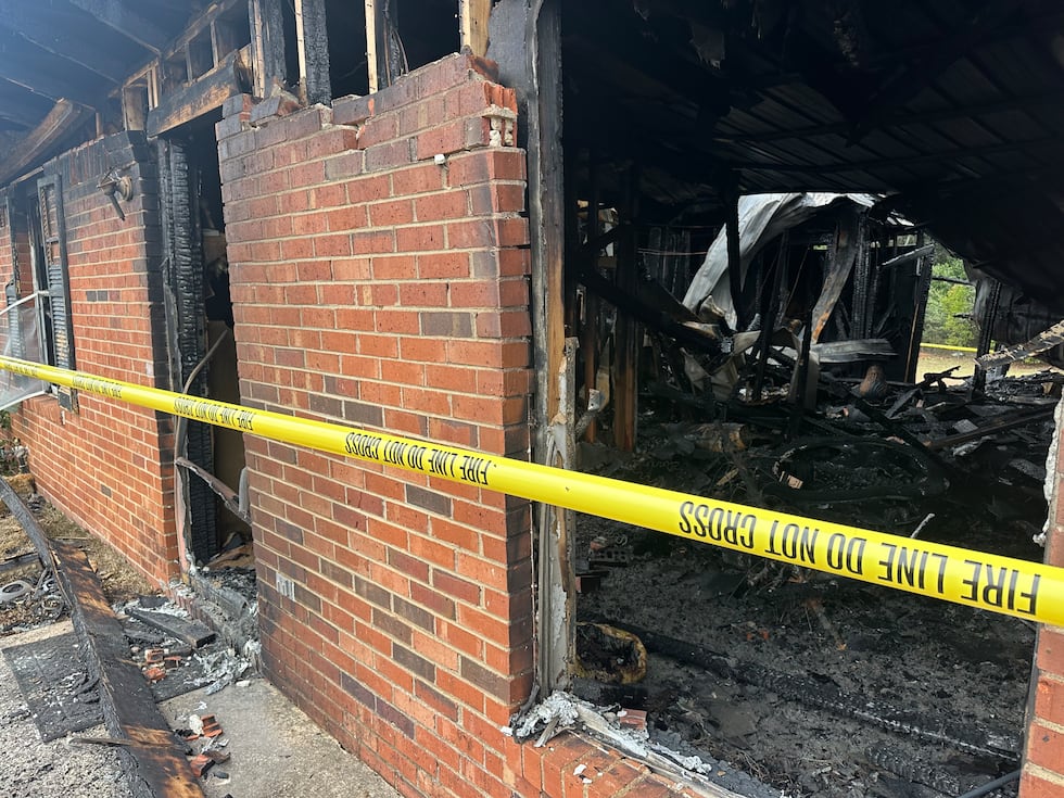 Interior of house man lost due to cooking fire.