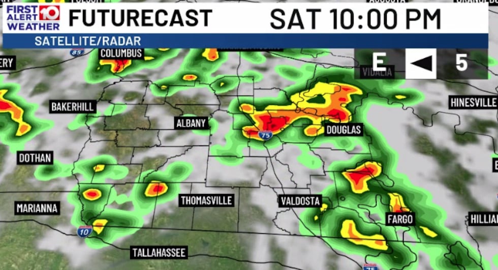 Storms linger through the evening for some