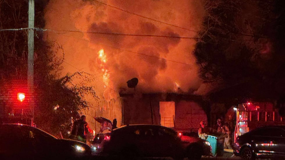 Two people have been displaced as a result of the fire.