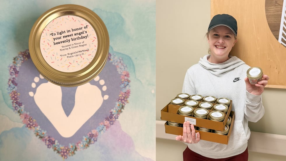 The candles are meant to be lit each year on a baby’s birthday, serving as a symbol of light,...