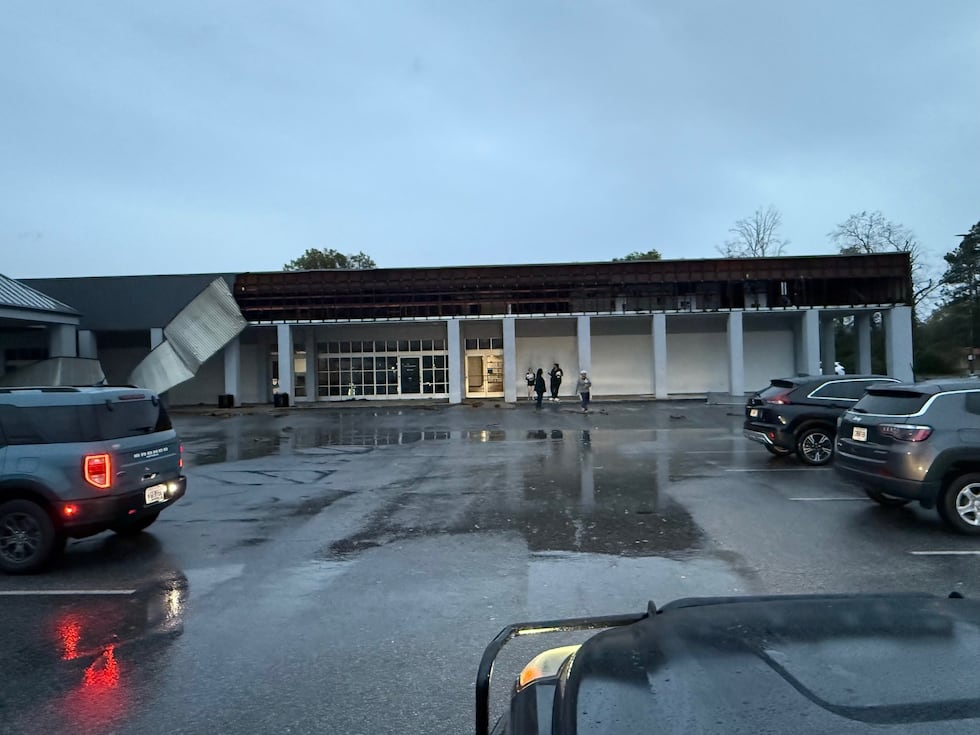 Phoebe East was damaged by high winds Thursday.