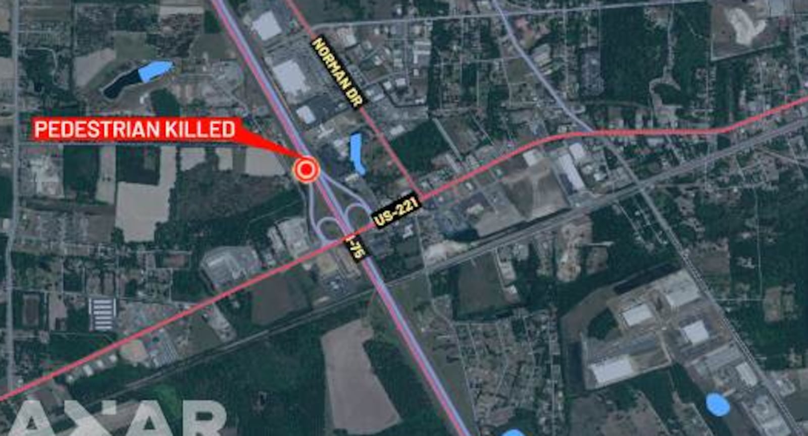 A 27-year-old pedestrian was killed after being hit by a pickup truck on I-75 north in Lowndes...