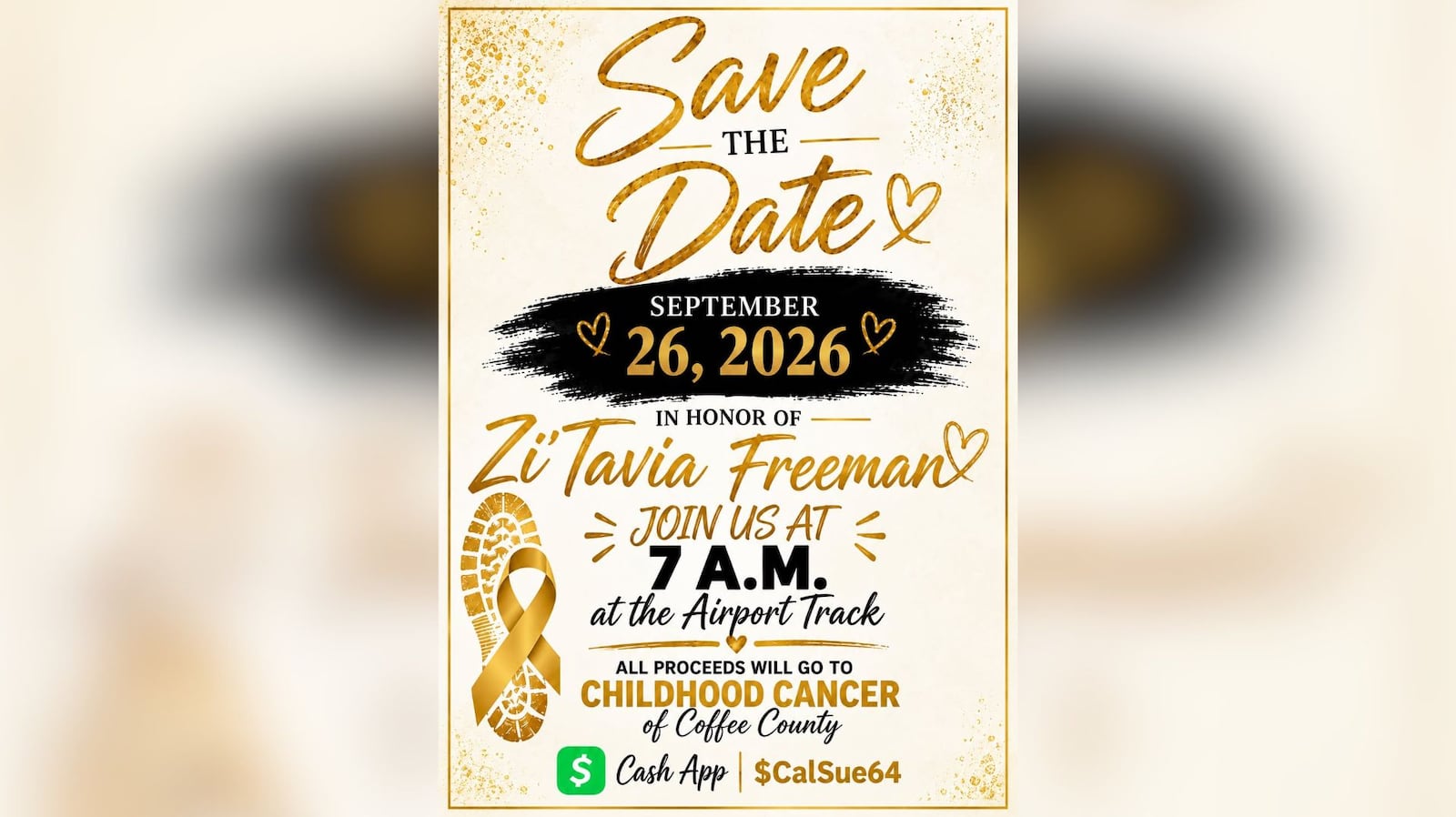 A Coffee County family is hosting a walk next week in honor of Zi’Tavia Freeman, who died from...