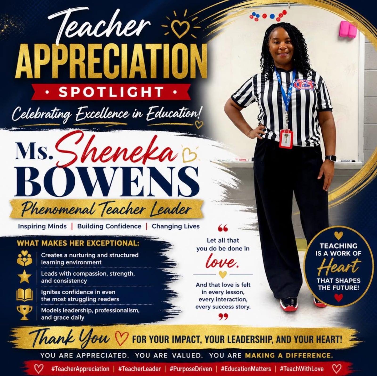 Sheneka Bowens, the literacy coach at Mitchell County Elementary School, has been named the...
