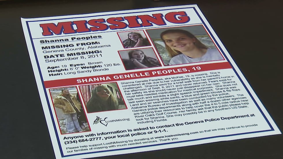 September 8, marks 10 years since Shanna Peoples of Geneva went missing. She was last seen...
